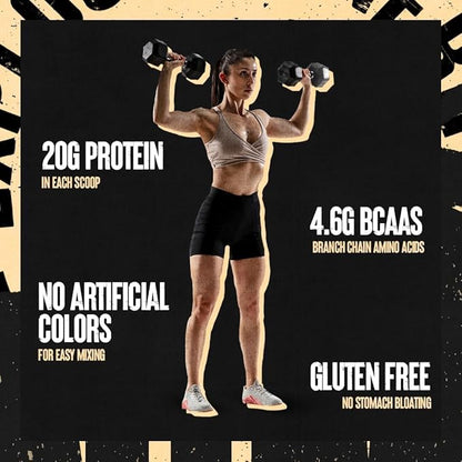 Animal 100% Whey Protein Powder Samples & 25oz BPA Free Shaker Bottle – Real Instant Iced Coffee Whey + 20g of Protein, 120mg of Caffeine Meal Replacement with BCAA – Cold Brew Latte, 3 Single Packets