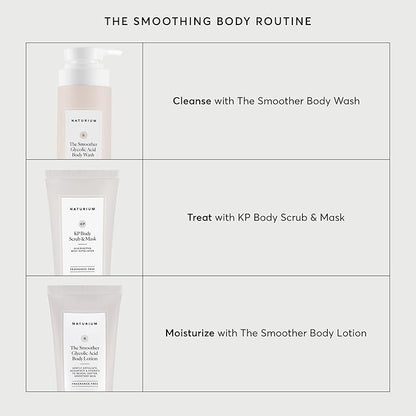 Naturium The Smoother Glycolic Acid Exfoliating Body Wash, Soft & Smoothing Cleanser, 16.9 oz