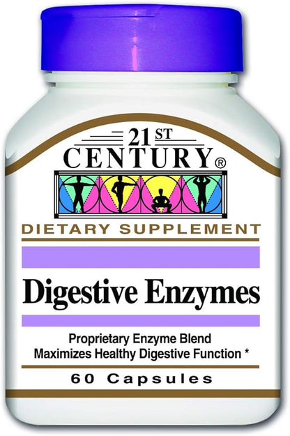 21st Century Digestive Enzymes, 60 Capsules