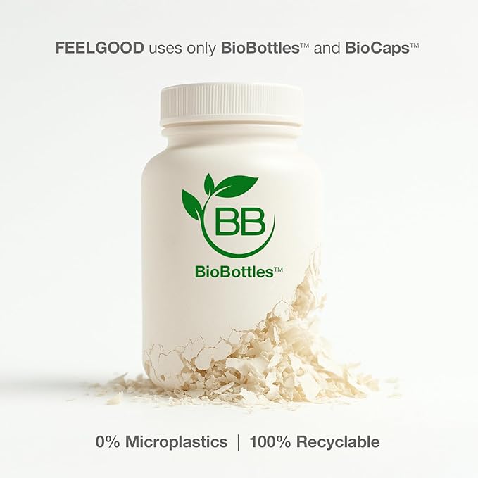 Feelgood Company NAD+ Supplement - Anti-Aging & Cellular Energy Support - Supports Energy, Cognitive Function & Cellular Health - 60 Capsules - NAD+ Precursor