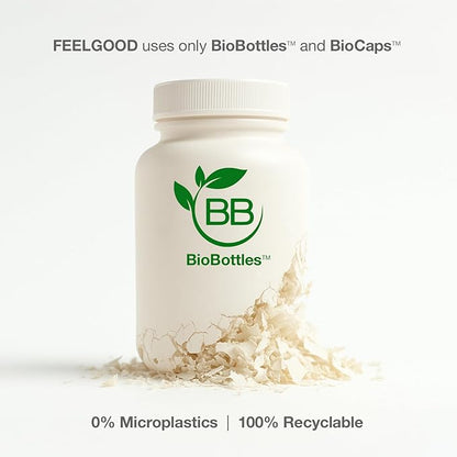 Feelgood Company NAD+ Supplement - Anti-Aging & Cellular Energy Support - Supports Energy, Cognitive Function & Cellular Health - 60 Capsules - NAD+ Precursor