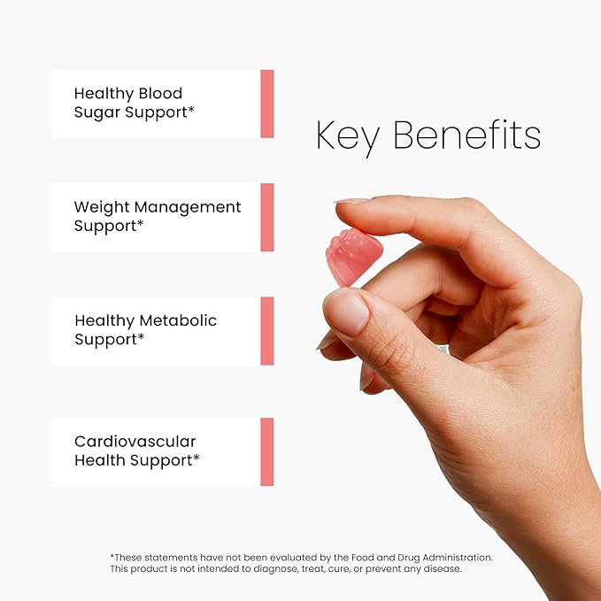 Berberine HCl Gummies Supplement 2000mg, High Potency Berberine with Ceylon Cinnamon, Chromium and Bitter Melon for Women & Men, Metabolism Support, AMPK, Sugar Free, Vegan, 120 Count, 60 Day Supply