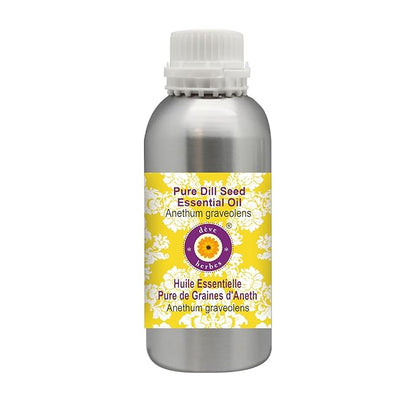 Deve Herbes Pure Dill Seed Essential Oil (Anethum graveolens) Steam Distilled 300ml (10 oz)