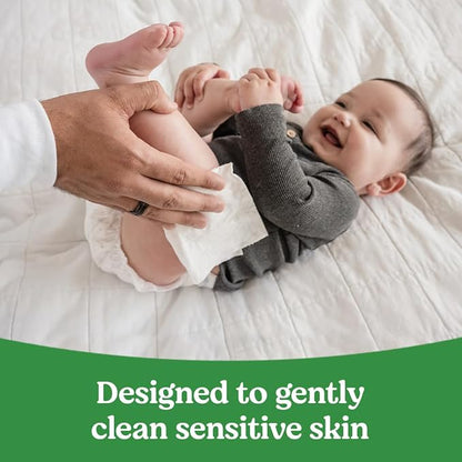 Huggies Natural Care Sensitive Baby Wipes, Unscented, Hypoallergenic, 99% Purified Water, 1 Refill Pack (184 Wipes Total)