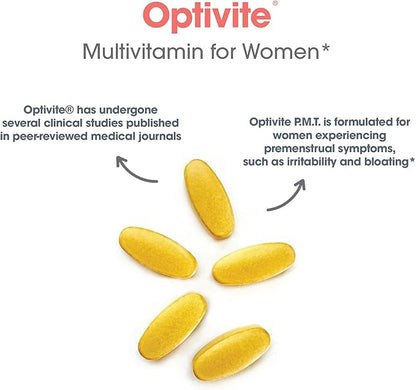 Optimox ARG Optivite - Women’s Multivitamin Multimineral - Hormone Balance & PMS Support - Enhanced with Flavonoids, Enzymes & Betaine HCl - 30 Servings - 180 Count