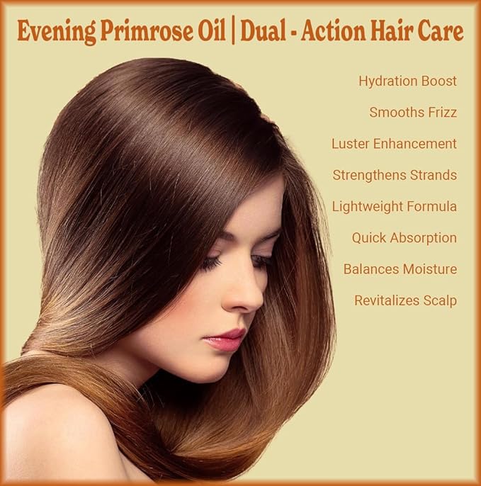 Natural Born Oils Evening Primrose Oil, 1 Gallon, Organic, Cold-Pressed, Vitamins & Minerals, Deep Skin Care, Hair Vitality