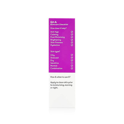 Q+A Azelaic Acid Balancing Serum (30ml), Natural Face Serum with Zinc PCA and Antioxidant Super Grains, Fragrance Free Skincare, Smoothes Skin