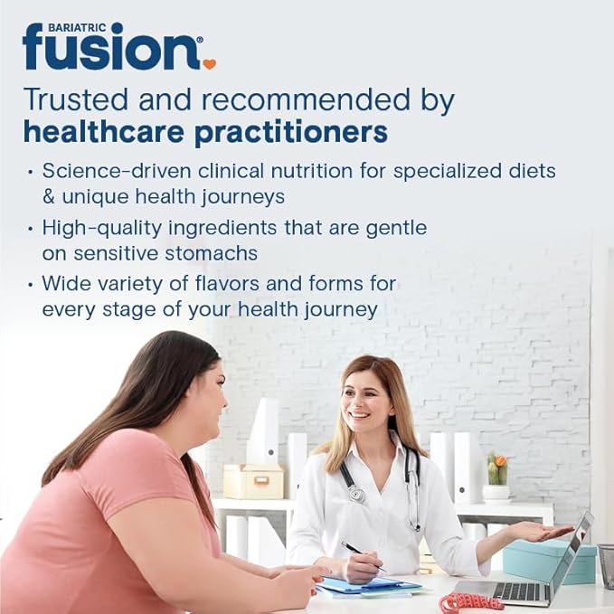 Bariatric Fusion Strawberry Banana Multi Collagen Protein Powder | Plus Joint Support Complex of MSM and Glucosamine | Dairy, Gluten & Soy Free | Non-GMO | 30 Servings