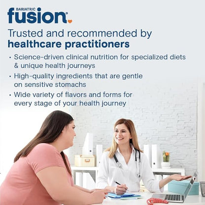 Bariatric Fusion Unflavored Multi Collagen Protein Powder | Hydrolyzed Collagen Peptides Powder Plus Joint Support Complex of MSM and Glucosamine | Type 2 | Dairy, Gluten & Soy Free | 30 Servings