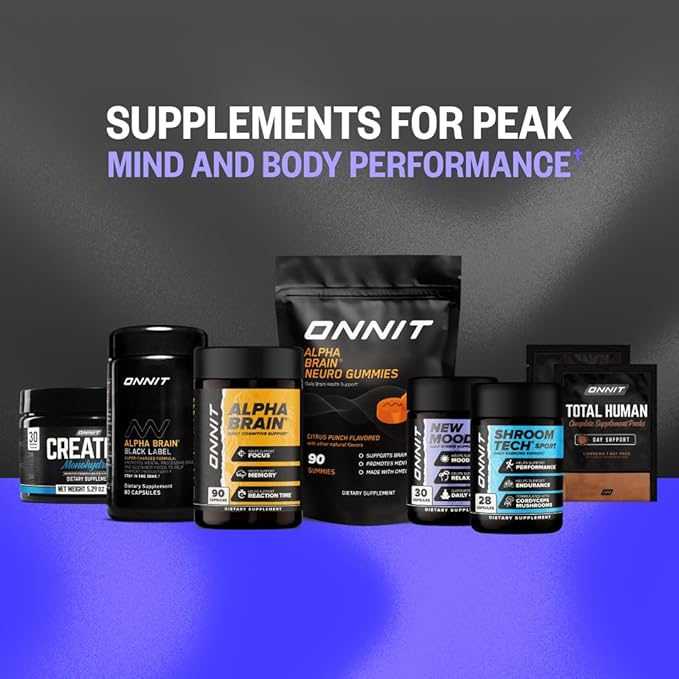 ONNIT New Mood Daily Stress Support Capsules, IGEN™ Non-GMO Tested, Sleep and Mood Support Supplement for Men and Women, Daily Stress Management Capsules, 30 Count