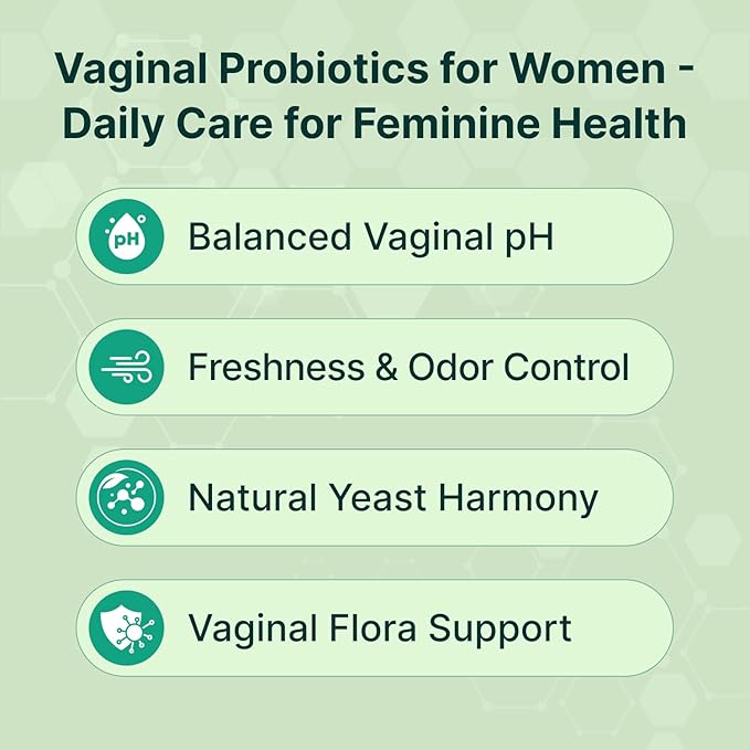 VINATURA Lactobacillus Rhamnosus, Reuteri, Gasseri, Plantarum, Crispatus, Acidophilus Probiotics - Probiotics for Women *USA Made & Tested* Women Vaginal Health, Gut and Digestive Health - 30 Capsules