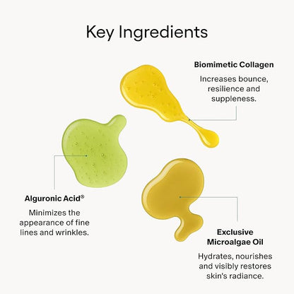 Algenist GENIUS Liquid Collagen Foaming Facial Cleanser - Travel Size Hydrating Face Wash & Makeup Remover with Alguronic Acid and Microalgae Oil to Nourish & Restore Skin's Radiance (1.5 oz, 2 count)