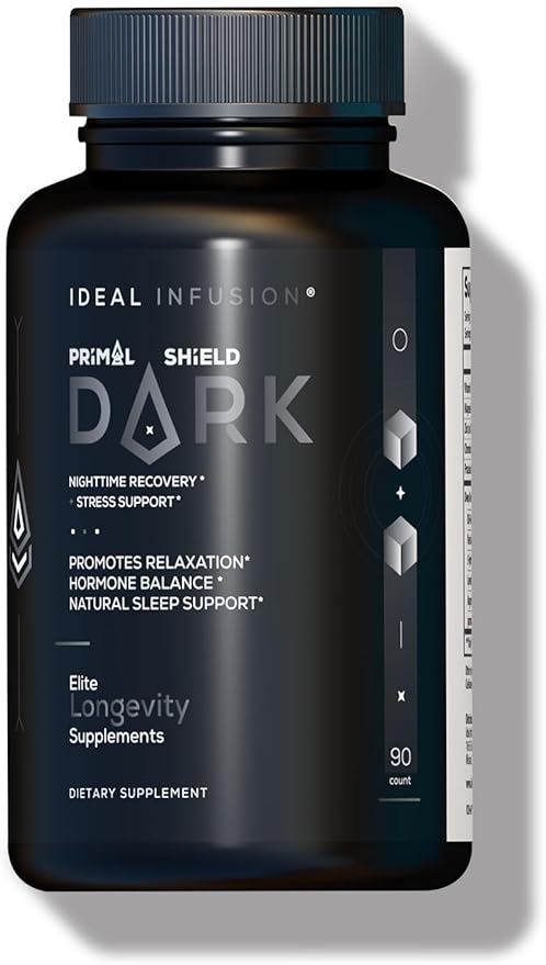 Ideal Infusion Nighttime Muscle Recovery & Deep Sleep Supplement: Stress Support and Hormone Balance - Zinc + Magnesium Glycinate, Ashwagandha KSM-66 - Melatonin-Free (90 Capsules)