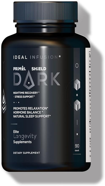 Ideal Infusion Nighttime Muscle Recovery & Deep Sleep Supplement: Stress Support and Hormone Balance - Zinc + Magnesium Glycinate, Ashwagandha KSM-66 - Melatonin-Free (90 Capsules)