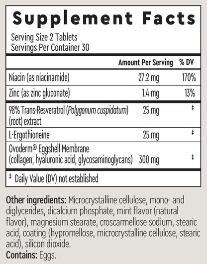 AURELIA 3-in-1 Perfection | Advanced Cellular Anti-Aging Supplement | Boost Collagen Production & Strengthen Hair, Skin, Nails | with Zinc, Resveratrol, Niacinamide & Ergothioneine