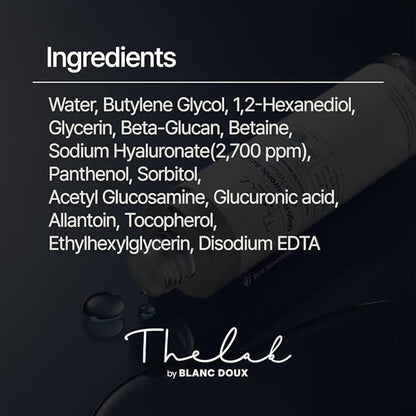 THE LAB by BLANC DOUX Oligo Hyaluronic Acid Hydrating Toner 200ml– Hydrating Toner for Sensitive Skin, pH Balance, Korean Skin Care, Alcohol-Free, Vegan Formula, 6.76 fl. oz