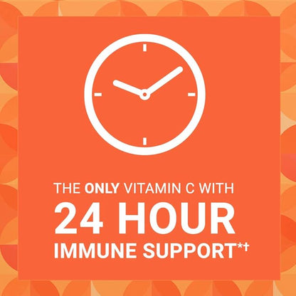 Ester-C Vitamin C 1000 mg Coated Tablets, Immune System Booster, Stomach-Friendly Supplement, 120 Count