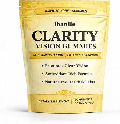lhanile Clarity Vision Gummies, Helps Reduce Screen Strain, 60 Count