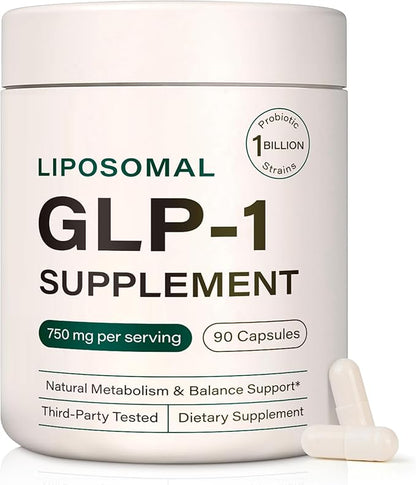 GLP-1 Supplement Support - GLP-1 Support Complex & GLP Activate Natural Formula for Metabolic Balance, Supports a Healthy Lifestyle and Fitness Goals - 90 Capsules