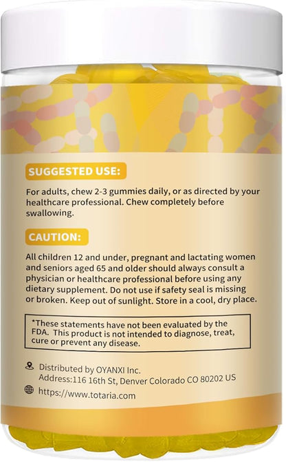 Totaria Fiber Gummies Pineapple 2 Bottles