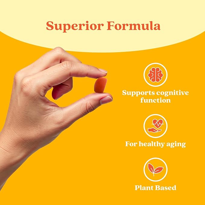 BeLive Organic Omega 3 Gummies - 120 Ct I Vegan Omegas 3 6 7 & 9 from Flaxseed Oil & Sea Buckthorn Fruit Oil, for Kids & Adults, Full Body, Brain & Eye Support, Sugar Free – Peach Flavor