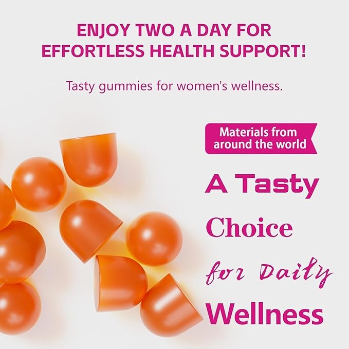 Premium Feminine Balance Gummies for Women, Vaginal Probiotics - pH Balance & Immune Defense Support for Feminine Health, Hawaiian Pineapple Flavor - 60 Count