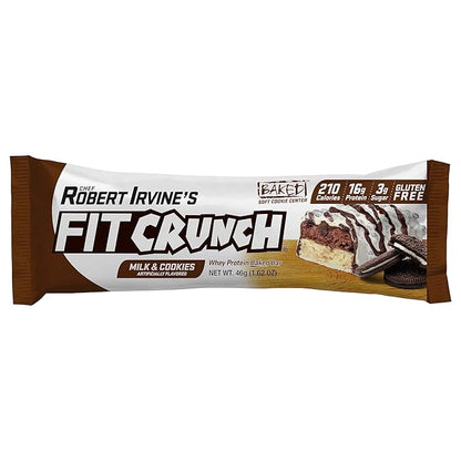 FITCRUNCH Snack Size Protein Bars, 6-Layer Baked Bar, 3g of Sugar, Gluten Free & Soft Cake Core (9 Count, Flavor Lovers)