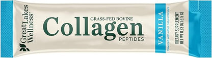 Great Lakes Wellness Collagen Peptides Powder for Skin, Hair, Nails, Joints & Digestion - Variety Flavors - Quick Dissolve Hydrolyzed, Non-GMO, Kosher - 6 Sticks - Packaging May Vary (Pack of 2)