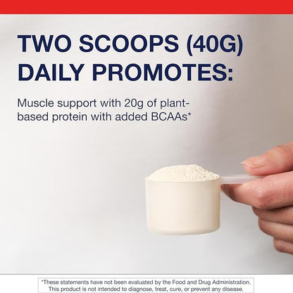 Metagenics Perfect Protein Pea & Rice - Plant-Based Protein Powder with 20g Protein & 3.5g BCAAs - Supports Muscle Growth & Recovery - Non-GMO, Gluten-Free, Dairy-Free - Vanilla - 30 Servings
