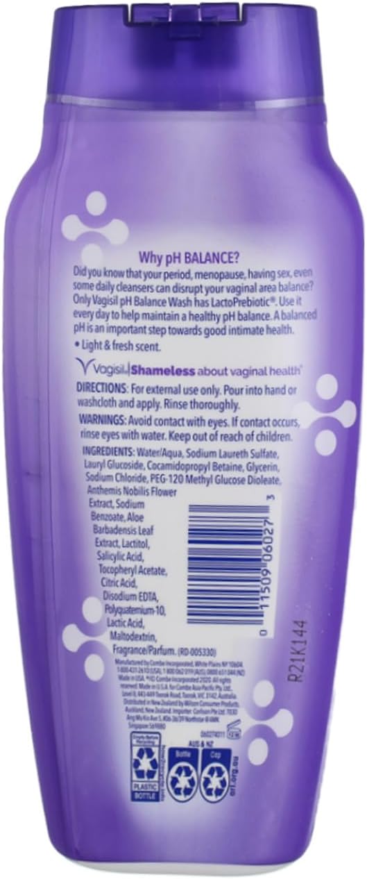 Vagisil Feminine Wash pH Balanced, Light & Fresh 12 oz (Pack of 4)