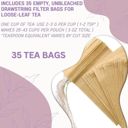 Hormonal Balance Herbal Tea for Women – Caffeine-Free | Supports Menstrual Comfort, Healthy Flow & PMS Relief | 35 Tea Bags Included | 100% Natural Herbal Blend