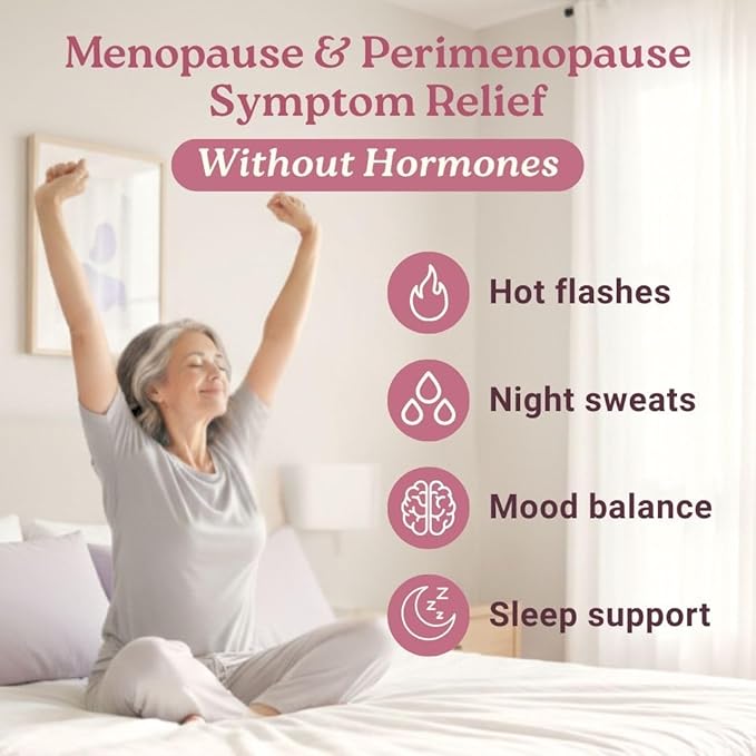 Swiss Activa+ Total Menopause Support – Hormone Balance, Hot Flash Relief, Mood & Energy Boost, Gut Health, Vegan, Non-GMO Plant-Based Menopause Supplements for Women– 180 Capsules | 60-Day Supply
