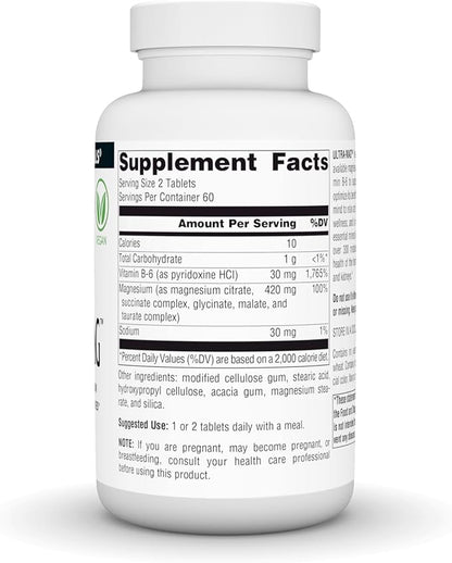 Source Naturals Ultra-Mag, 5 in 1 -Bioavailable Magnesium, Maintains Muscle & Nerve Function* - 120 Vegan Tablets