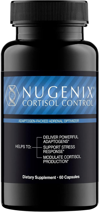 Nugenix Cortisol Control - Cortisol Reducer and Adrenal Support Manager Supplement for Men, 60 Capsules