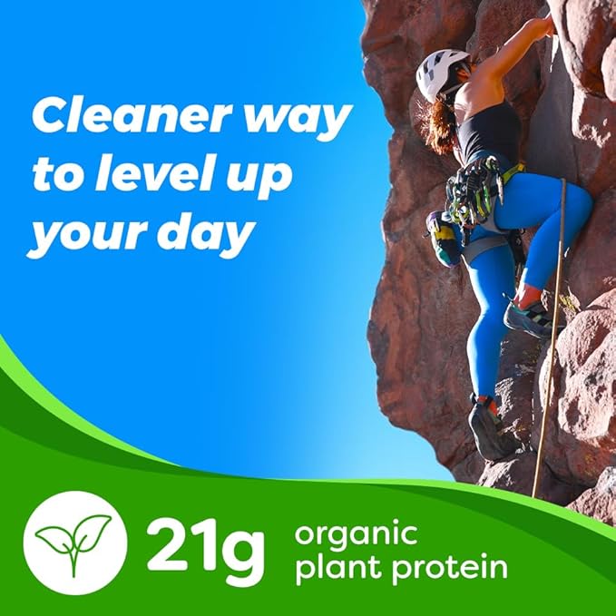 Orgain Organic Vegan Protein Powder, Peanut Butter - 21g Plant Protein, 7g Prebiotic Fiber, Low Net Carb, No Dairy Ingredients, No Added Sugar, For Shakes & Smoothies, 2.03 lb (Packaging May Vary)