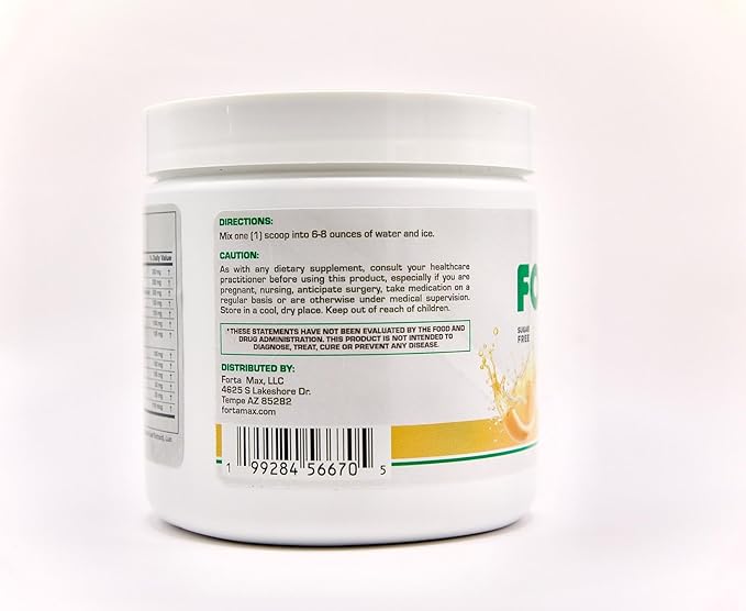 Energy and Mood Support – Citrus Orange Powder – Sugar-Free Daily Supplement with Ashwagandha, Maca, Rhodiola, Ginseng – Sweetened with Stevia & Monk Fruit – 30 Servings