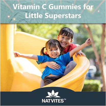Kids Vitamin C Gummies – 120 Count of Tasty Immune Support Supplement for Kids, Toddlers, and Teens. Vitamin C Gummy Orange Flavored, Non-GMO, Gluten-Free, Vegan, Nut-Free, and Dairy-Free.