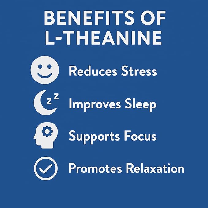 L-Theanine Gummies | 200mg L Theanine per Serving | 120 Servings | Zero Sugar | 3rd-Party Lab Tested