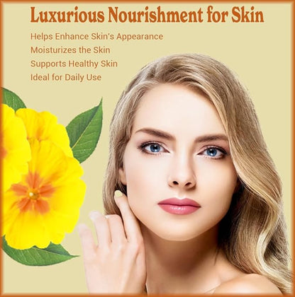 Natural Born Oils 4oz Evening Primrose Oil, 100% Pure and Natural, Organic, Cold-pressed, Unrefined, Moisturizing, Includes Pump & Dropper