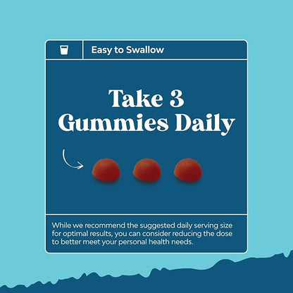 Men's Multivitamin Gummies with Superfood Complex - Daily Multivitamin for Men Gummies with CoQ10 and Ashwagandha for Energy and Immune Support - Adult Gummy Essential Minerals - 90 Count
