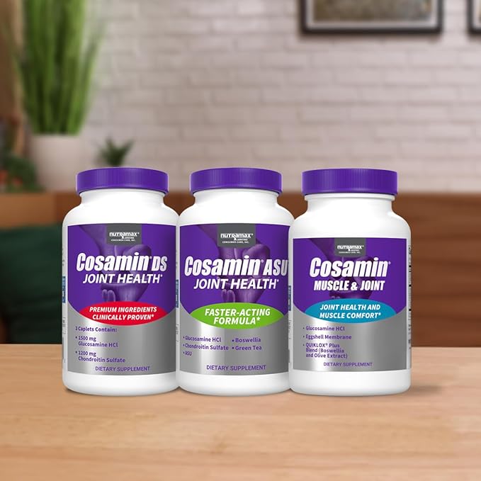 Nutramax Laboratories Cosamin® DS Joint Health Supplement with Glucosamine & Chondroitin for Adult Men & Women, Joint Supplement, 150 Caplets