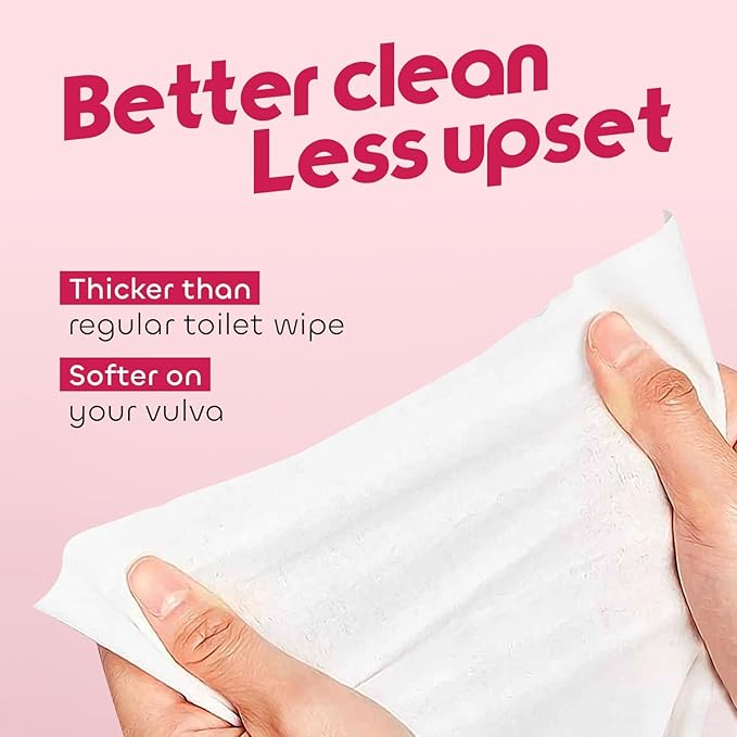 Muun Feminine Wipes Flushable Bulk - 120 Counts, Individual Vaginal Wipes Ph Balance, Anti Itch Deodorant Hygiene Wrapped Personal Cleansing - Wet Wipes for Intimate, Butt