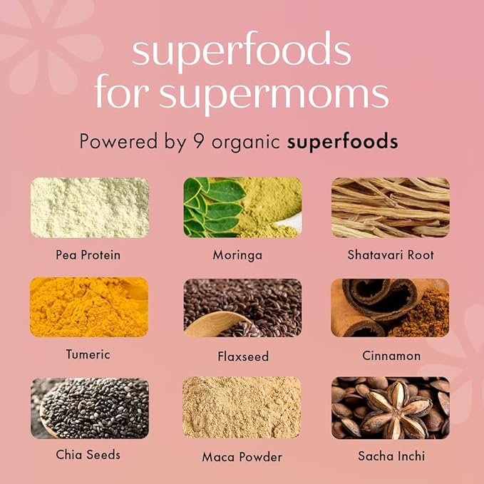 Boobie Body Superfood Protein Pregnancy and Postpartum Meal Replacement Shake, Chocolate Bliss Flavor | 19g Protein | Safe for Lactation & Motherhood | Organic, Vegan, Zero Sugar, 1 Tub (20 Servings)