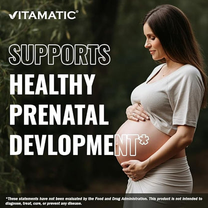 Vitamatic Folic Acid 1000 mcg (1 mg) - Vegetarian Tablets - 1667 mcg DFE - Vitamin B9 (240 Count (Pack of 1))