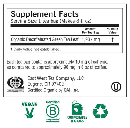 Yogi Tea, Green Tea Pure Green Decaf, 1.09 Ounce