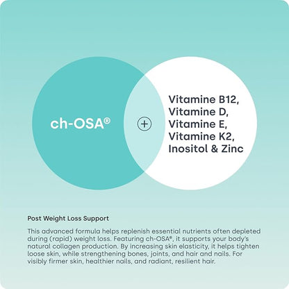 Biosil Post Weight Loss Support: BounceBack Blend - 30 Packets - GLP-1 Partner with Patented ch-OSA - Strengthens Bones, Joints & Nails - 1-Month Supply