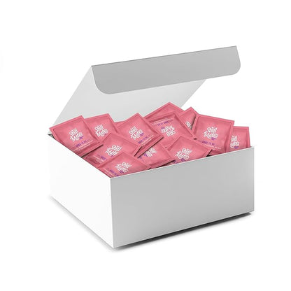 Stall Mates Wipes Feminine Fresh - Flushable | Individually Wrapped Cleansing Travel Friendly PH balanced Unscented with Sunflower, Rosemary and Aloe (90 on-the-go singles) BULK PACK
