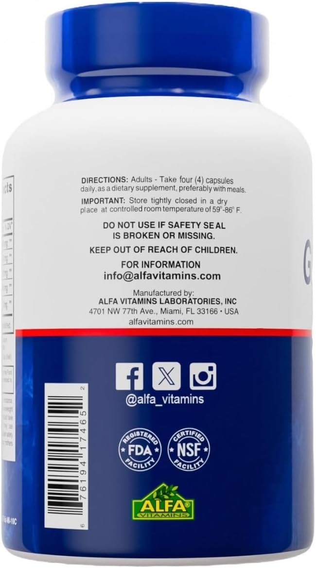Premium Glucosamine & Chondroitin Nutritional Supplement - Healthy Joint, Bone & Knee Support - Rich in MSM & Collagen - Organic Natural Ingredients - Made in USA - 120 Capsules - 2 Pack