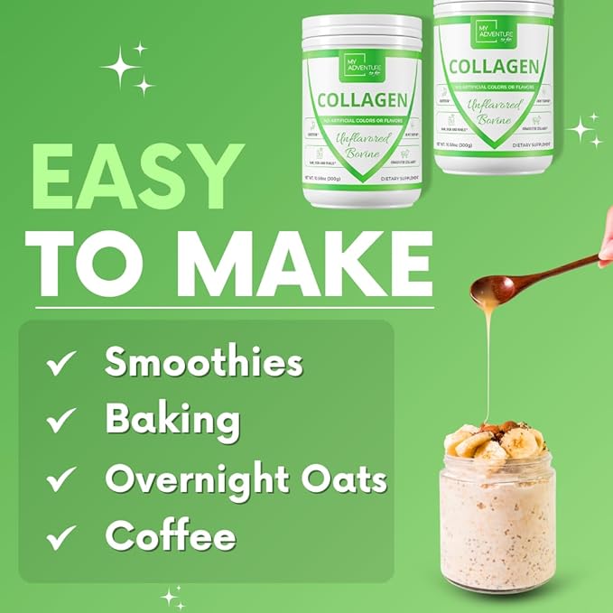 My Adventure to Fit Hydrolyzed Collagen for Women - Grass Fed Collagen Powder for Muscle Growth & Collagen Protein Powder - Keto Collagen Powder for Joints & Gut Health - Unflavored Bovine 300g