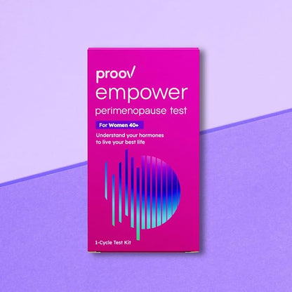 Proov - Empower Hormone Tracker - at Home FSH, LH, Estrogen & Progesterone Test Strips - Understand Your Hormone Balance - Perimenopause & Menopause Stage Indicator - Women 30-40+ - 1 Cycle Test Kit